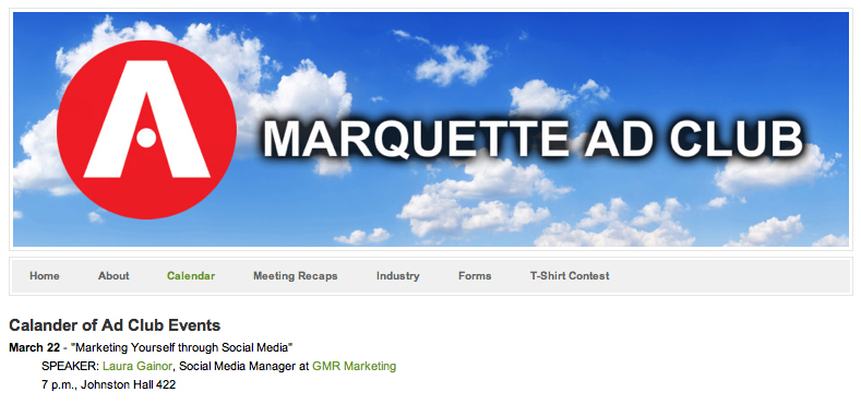 Marquette Ad Club Gainor